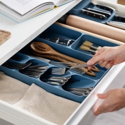 Cutlery, Utensil and Gadget Organiser Blue DrawerStore - Sky