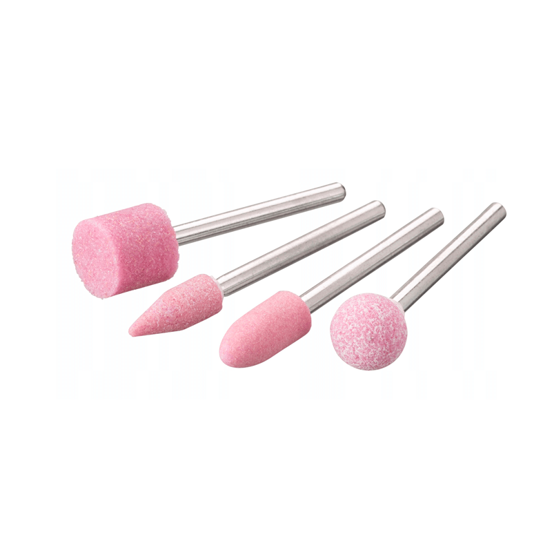 Sortido de 4 rebolos com haste de 3 mm Sortido de 4 rebolos com haste de 3 mm
