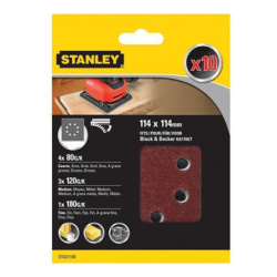 10 STANLEY Perforated Sanding Sheets