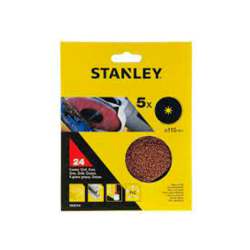 5 Discos de lixa base fibra ø 115x22 mm.