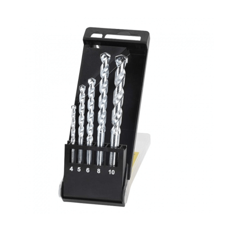 Cassette com 5 brocas para pedra