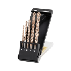 Cassette com 5 brocas para pedra