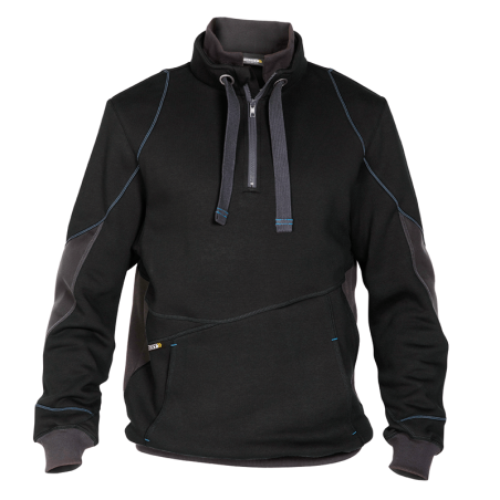 Sudadera Stellar 3XL +/- 290 g/m² Negro/Gris DASSY