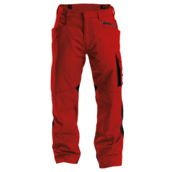DASSY Spectrum Work Trousers n.º 44 +/- 250 g/m² Red/Black