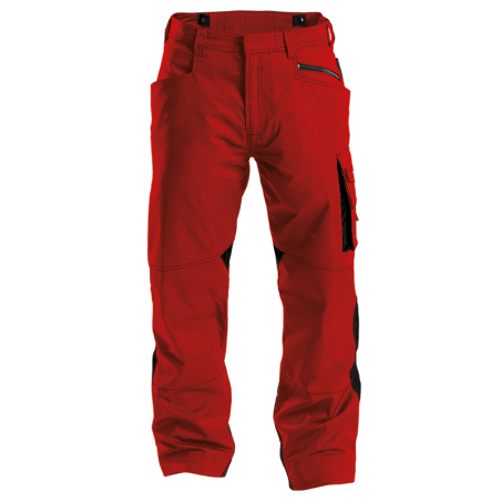 DASSY Spectrum Work Trousers n.º 44 +/- 250 g/m² Red/Black
