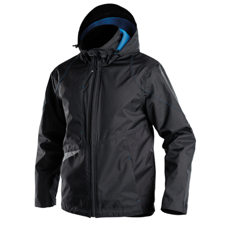 DASSY Hyper Wind and Waterproof Work Jacket 2XL +/- 200 g/m² Black