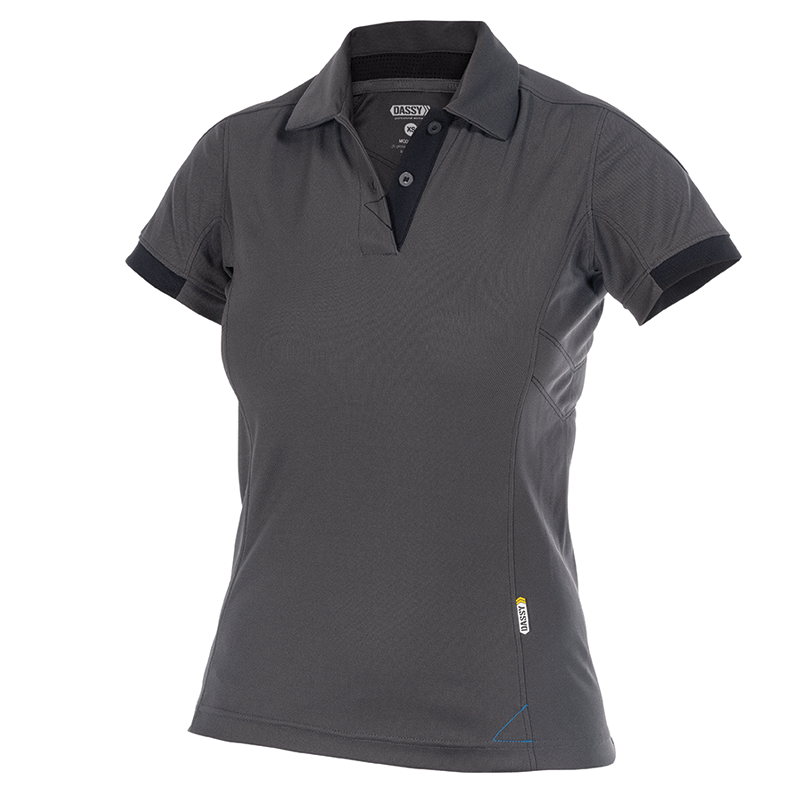 Polo Traxion Mulher M +/- 215 g/m² Cinzento/Preto DASSY