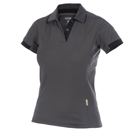 Polo Traxion Mulher M +/- 215 g/m² Cinzento/Preto DASSY