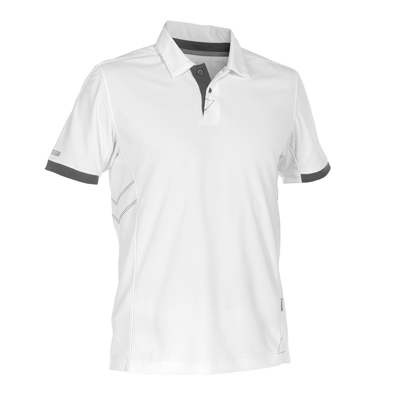 Polo Traxion M +/- 215 g/m² Branco/Cinzento DASSY