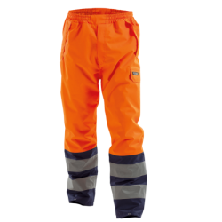 DASSY Sola High Visibility Waterproof Work Trousers M +/- 200 g/m² Fluo Orange/Navy