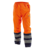 DASSY Sola High Visibility Waterproof Work Trousers M +/- 200 g/m² Fluo Orange/Navy