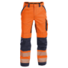 DASSY Odessa Summer High Visibility Trousers n.º 44 +/- 245 g/m² Fluo Orange/Navy