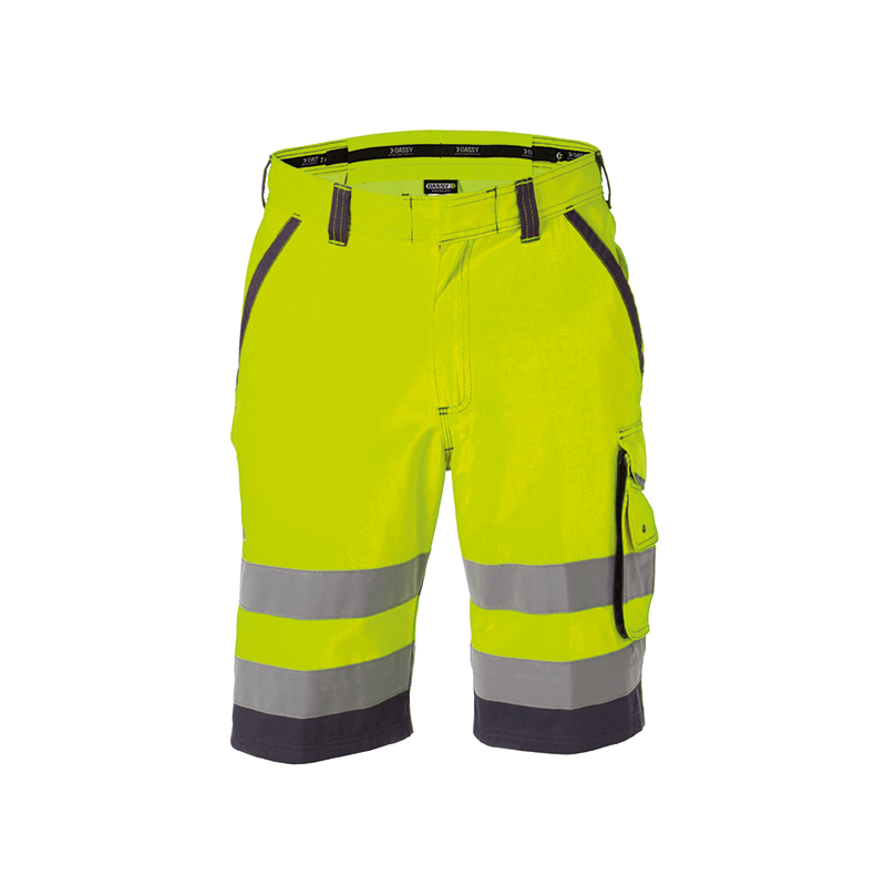 Calções de Trabalho Refletores Lucca n.º 50 +/- 290 g/m² Amarelo Fluo/Cinzento DASSY Calções de Trabalho Refletores Lucca n.º 50 +/- 290 g/m² Amarelo Fluo/Cinzento DASSY