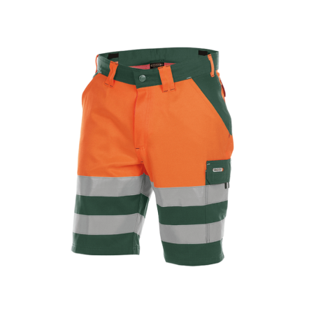 Calções de Trabalho Refletores Venna n.º 44 +/- 245 g/m² Verde Garrafa/Laranja Fluo DASSY