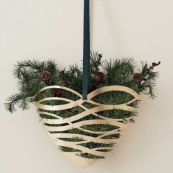 Ornamento Para Porta Coração L - Tangle