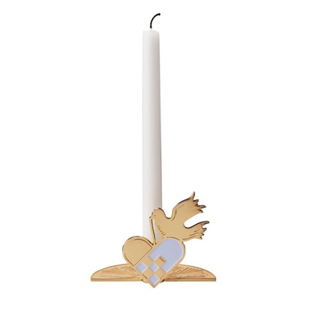 While Waiting Candleholder - Dove