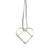 Heart Ornament Small Gold - Figura