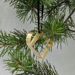 Heart Ornament Small Gold - Figura