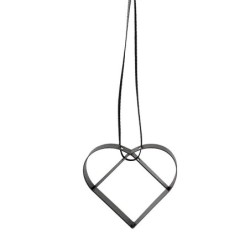 Heart Ornament Small Black - Figura