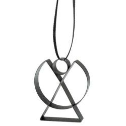 Angel Ornament Small Black - Figura