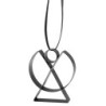 Angel Ornament Small Black - Figura