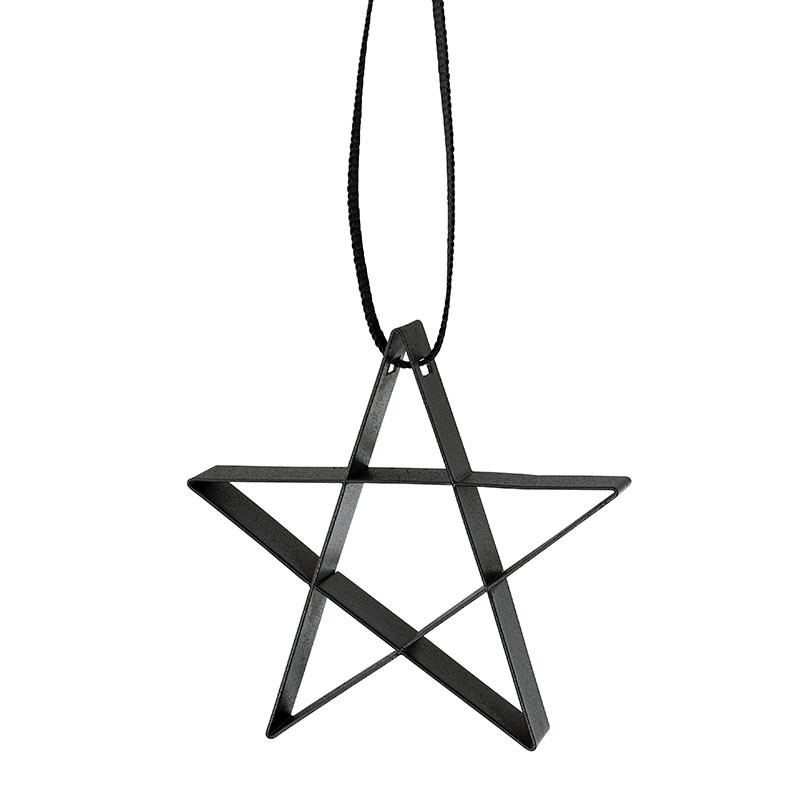 Star Ornament Small Black - Figura Star Ornament Small Black - Figura