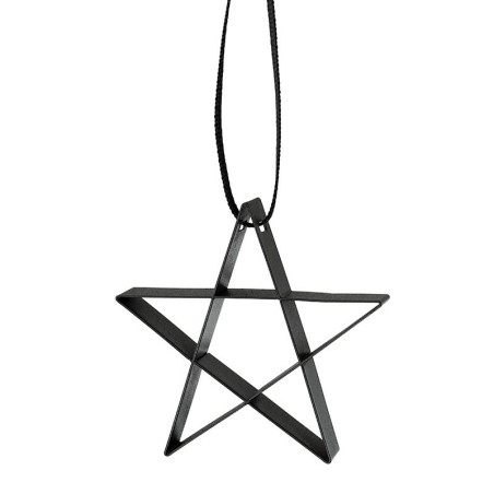 Star Ornament Small Black - Figura