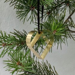 Heart Ornament Large Gold - Figura