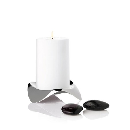 Candle Holder Silver Ø12Cm - Papilio Uno