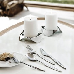Candle Holder Silver Ø12Cm - Papilio Uno