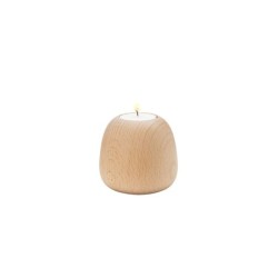 Portavelas Grande Ø8,5cm Madera - Ora