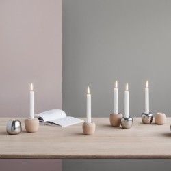 Portavelas Grande Ø8,5cm Madera - Ora