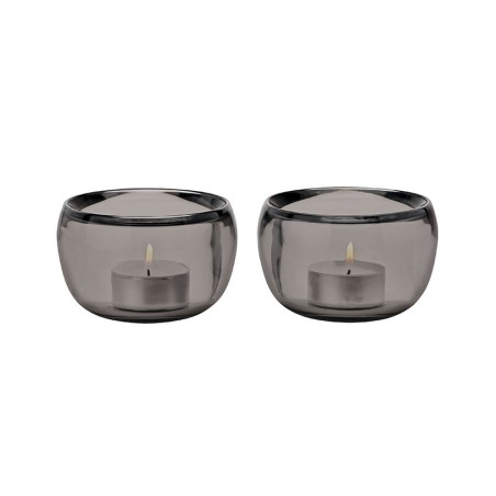 Set of 2 Tealight Holder Smoke - Ora