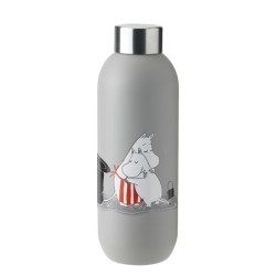 Drinking Bottle 750ml Light Grey - Moomin Keep Cool