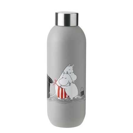 Drinking Bottle 750ml Light Grey - Moomin Keep Cool