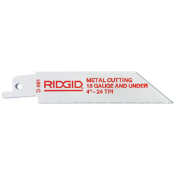 RIDGID Bi-Metal Universal Single Shank Reciprocating Saw Blades for Sheet Steel and Tubing D-981