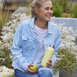 Drinking Bottle 600ml - Keep Cool Soft Yellow