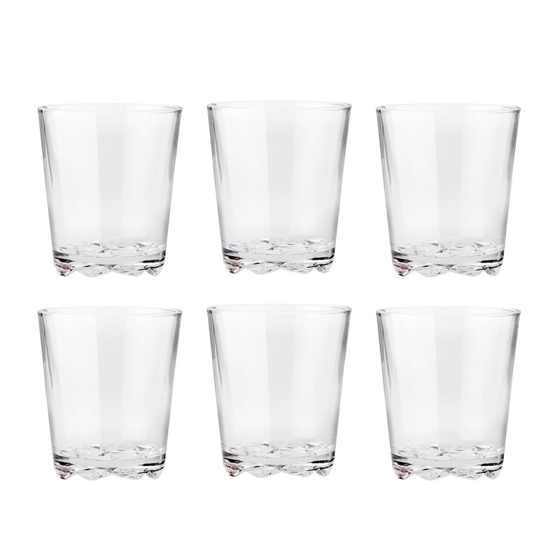 Set of 6 Drinking Glasses 250ml - Glacier