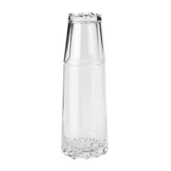 Botella de Vidrio con Vaso - Glacier