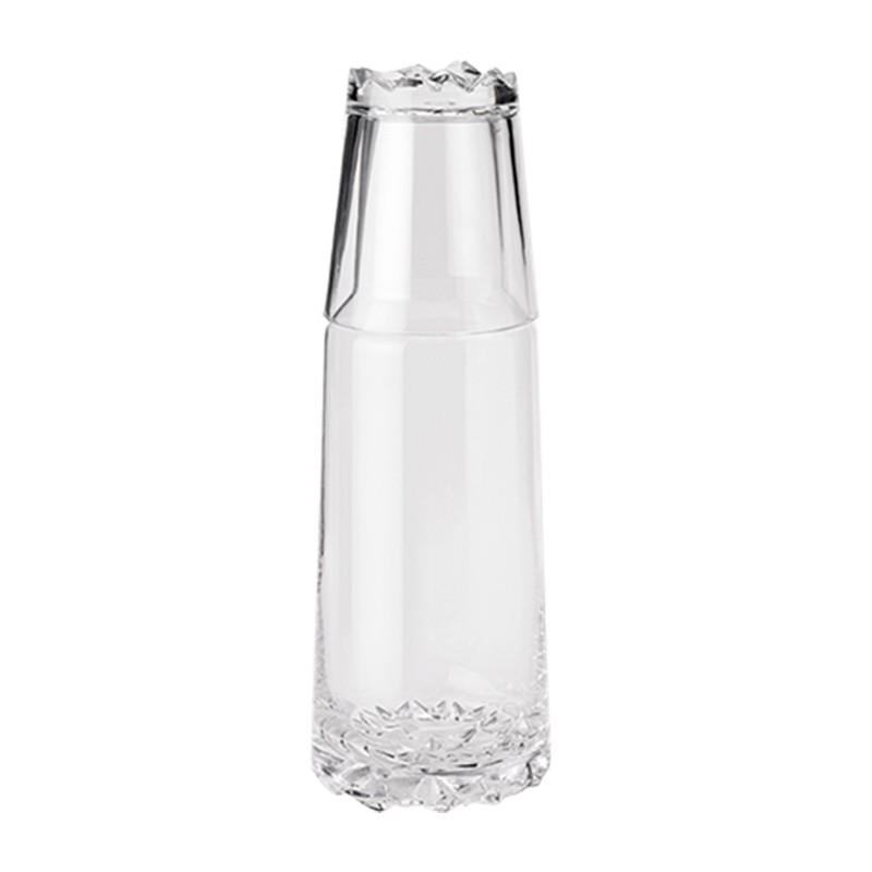 Botella de Vidrio con Vaso - Glacier