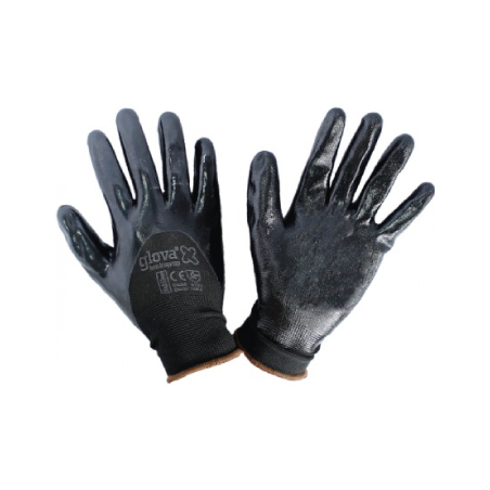Guante de Malla de Poliamida Recubierto de Nitrilo Talla 7 CHEMITOOL SAFETY