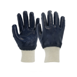 CHEMITOOL SAFETY Nitrile Glove Blue Support Jersey SIZE 8