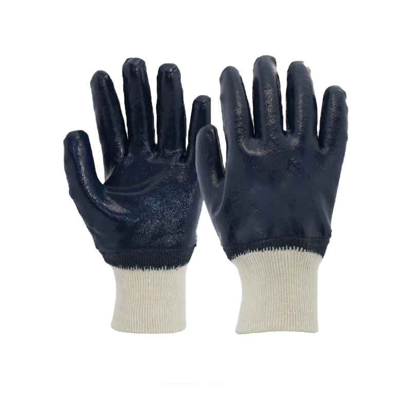 CHEMITOOL SAFETY Nitrile Glove Blue Support Jersey SIZE 8