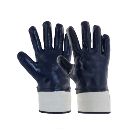 LUVA NITRILO AZUL SUPORTE JERSEY