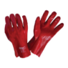 Luva PVC Vermelho Suporte Algodão Tamanho 10 27MM CHEMITOOL SAFETY