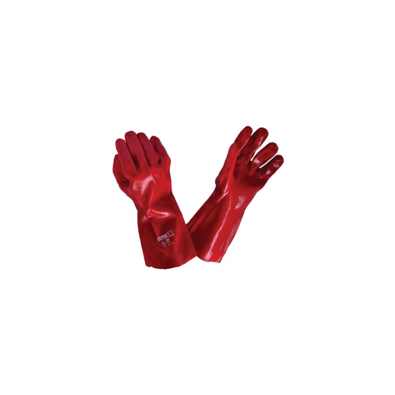 LUVA PVC VERMELHO SUPORTE ALGODÃO LUVA PVC VERMELHO SUPORTE ALGODÃO