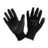 Luva Nylon Recoberta a Poliuretano Preto ref:7 CHEMITOOL SAFETY