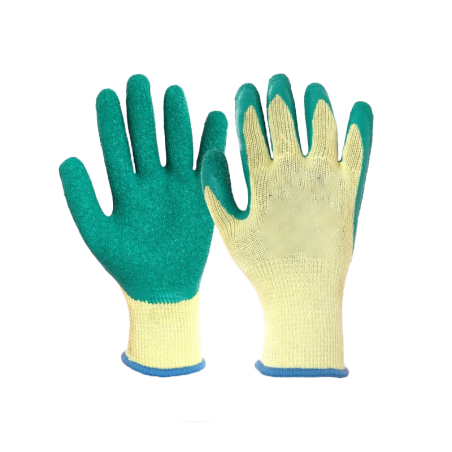 Luva Malha Revest Látex Natur Antidesliz Tamanho 9 CHEMITOOL SAFETY