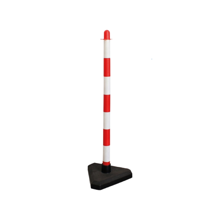 Poste de Sinalização Vermelho e Branco CHEMITOOL SAFETY