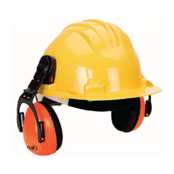Capacete com Auricular Polietileno de Alta Densidade Branco CHEMITOOL SAFETY